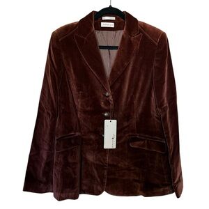 NWT Bernard Zins Paris Nakina Velour Blazer